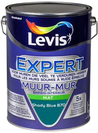 Levis - Expert Muur Binnen Mix - Shady Blue B70 - Mengverf - 5 L