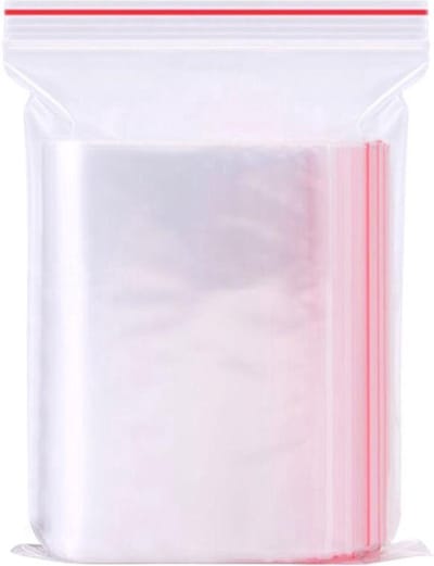 1000x Gripzakjes 40 x 40mm 50 micron rood - Ziplock Bag Red - Uitdeelzakjes
