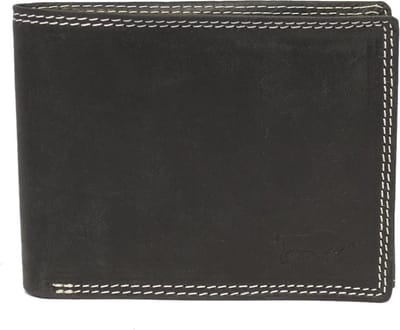 Heren Portemonnee Leer Zwart – Lederen Heren Portemonnee Vintage Zwart Leer