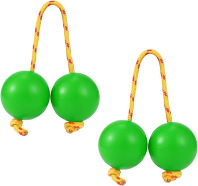Ritme Shaker Ballen - Muziek Eieren - Muziek Maken - Authentiek Geluid - 5 cm Diameter - Groen