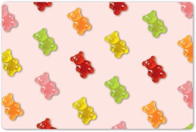 Placemats 45x30 cm - Placemat kunststof - 1 stuk - Kleur - Snoep - Roze - Borden onderleggers - Decoratie voor op tafel - Keuken tafeldecoratie accessoires - Vinyl onderlegger - Tafelversiering