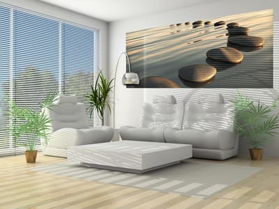 Stones Ripples Zen Photo Wallcovering