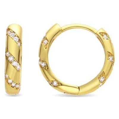 Luxenter Oorbellen met Glimmende Zirkonia 18K goud afwerking - Lionvi
