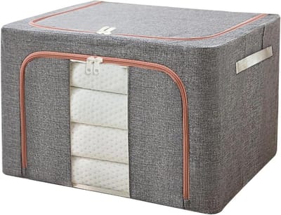Opbergzakken - Opbergboxen Kleding - Ruimte Besparen - Volledig Ademend - 40 x 30 x 20 cm - Lichtgrijs