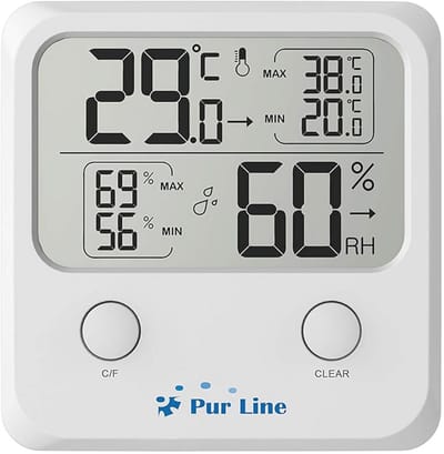 Binnenweerstation met Digitale Thermometer en Hygrometer - Temperatuur en Vochtigheid Trendindicator