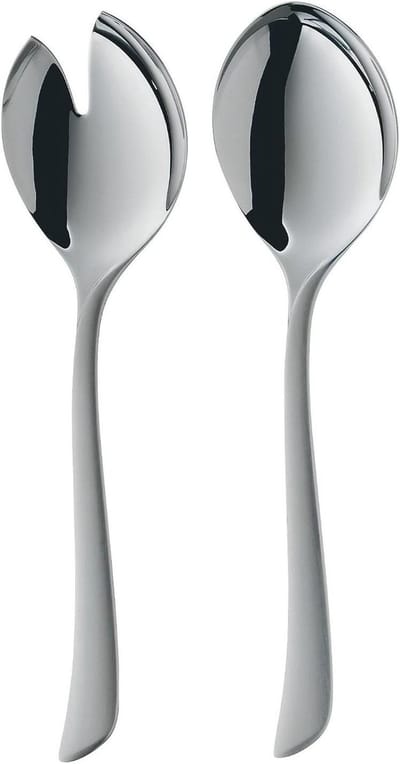 Salade Bestek - Opschepbestek Set - Serveren van Salades - Krasbestendig Oppervlak - 238 cm Lengte - Zilverkleurig