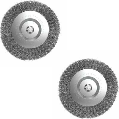 Ronde voegenborstel met staaldraad (set van 2) voor elektrische voegenreiniger