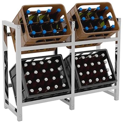 Ruimtebesparende Krattenstandaard voor Drankjes - Verkrijgbaar in Diverse Maten en Kleuren
