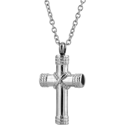 Japanse en Koreaanse Populaire Kruis Parfumfles Ketting Milieuvriendelijk Materiaal Legering Hanger Ketting Sieraden gray