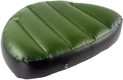 Kajak Zitkussen - Opblaasbaar kussen - Comfortabel varen - Hoog elastisch PVC - 50 x 30 cm - Legergroen