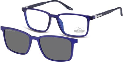 Montana Leesbril MRC3B +1:00 BLAUW inclusief Clip-on zonnebril