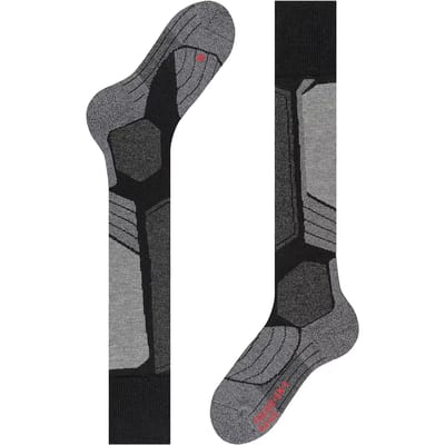 FALKE SK1 warm dik wol functioneel materiaal skisokken heren zwart - maat 39-41