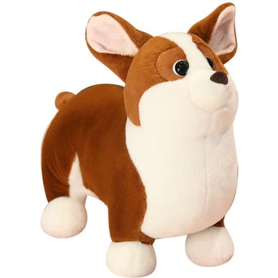 Schattig Pluche Corgi Hond Speelgoed Gevuld Zacht Dier Cartoon Kussen Kawaii Levensgetrouw Puppy Pop Mooie Cadeaus Voor Kinderen Meisje 23cm