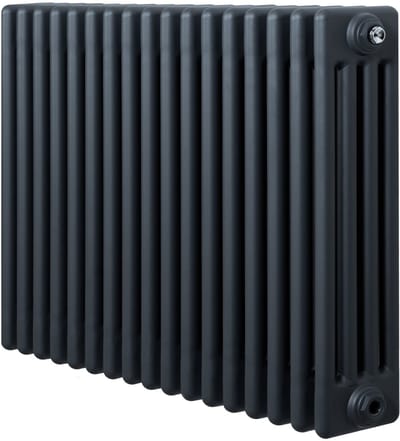 Traditionele 4-kolom radiator - horizontaal - grijs - 600x785 mm
