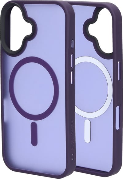 Mobiparts hoesje geschikt voor Apple iPhone 16 - Hardcover - MagSafe - Paars