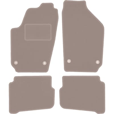 Beige veloursmatten voor: Volkswagen Fox hatchback (2005-2011)