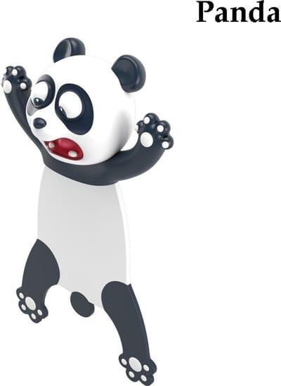 WiseGoods Luxe Boekenlegger Panda - Bladwijzer Boek - Bookmark - Boekenleggers - Grappige Cadeaus - Cadeau - Boeken Accessoires