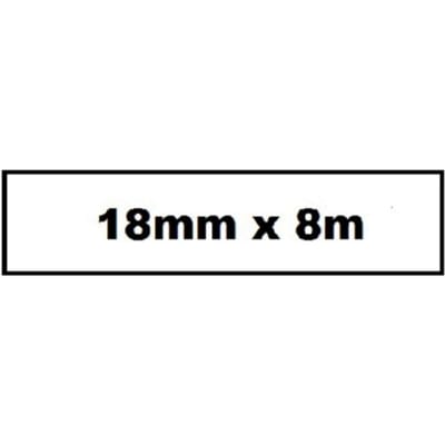 Labeltape Quantore TZE-241 18 mm x 8 m wit/zwart