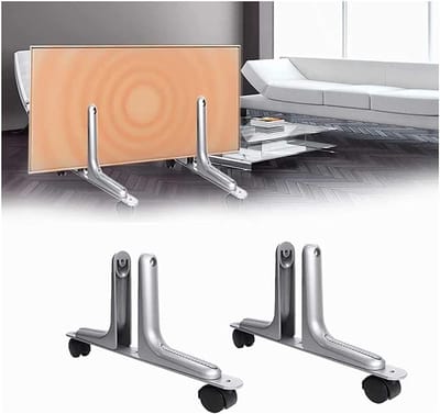 Infrarood Heater Stand - Universele Voet - Vrijstaande Verwarming - Verstelbare Maat 6 CM - 42 x 18 CM - Rood