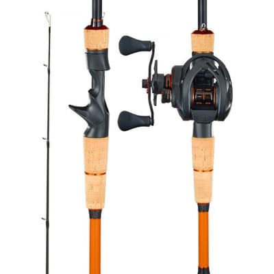 VEVOR hengel- en reelset (baitcasting), 2,13 m carbonvezel hengel (IM7), baarshengelset met 7+1 kogellagers, 7.0:1 overbrengingsverhouding en kurken handgreep, linkshandige visset