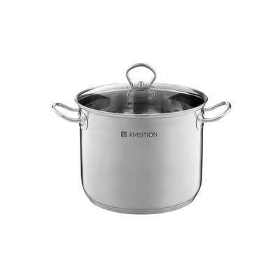 Ambition Acero Pan 32cm 19L met Glazen Deksel - RVS