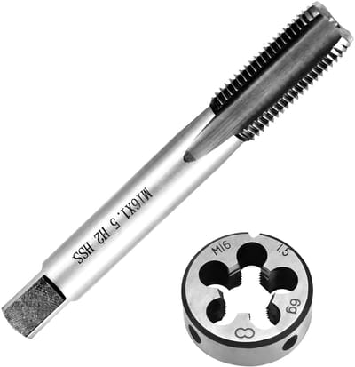 Dailygoods- Schroefdraadmatrijs M16 x 1,5 - Snijmatrijs HSS - Metrische Schroefdraad - Externe Schroefdraadmatrix - 3 Stuks - Slijtvast en Breukvast