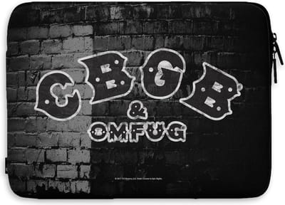 CBGB & OMFUG laptoptas, zwart