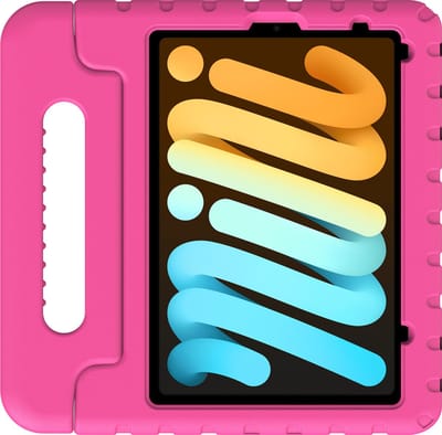 Just in Case tablet Hoes Kinderen geschikt voor iPad Mini 7 (2024) - Kinderhoes Tablet Classic - Roze