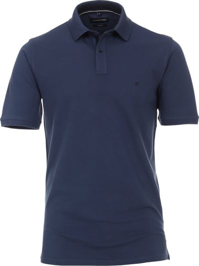 Casa Moda Stretch Polo Donkerblauw - Maat M - Heren