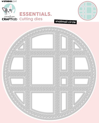 Cutting die Snailmail circle - Essentials nr. 966