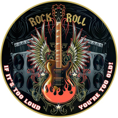 Signs USA - wandbord - Rock 'n Roll - Rond 35 cm