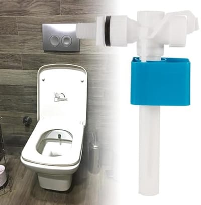 Dailygoods- Inlaatklep G 1,27 cm - Zijdelingse Inlaatklep - Messing/ABS - Horizontaal Inlaatventiel - Goede Afdichting - Totale Hoogte 245 mm - Toiletventiel