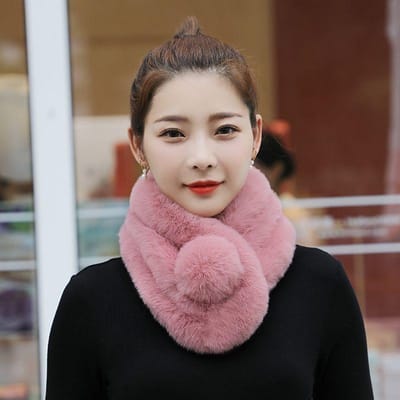 Konijnenhaar Sjaal Dames Warme Wolle Sjaal Om de Nek te Beschermen Mode Warm Verdikt Koreaanse Winter