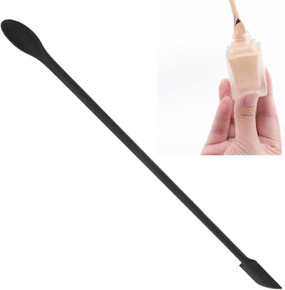 Siliconen Make-up Spatel, Dubbelzijdige Mini Spatel voor Foundation en Gezichtsmakeup, Perfect voor Thuis en Reizen, Beauty Accessoire voor Vrouwen