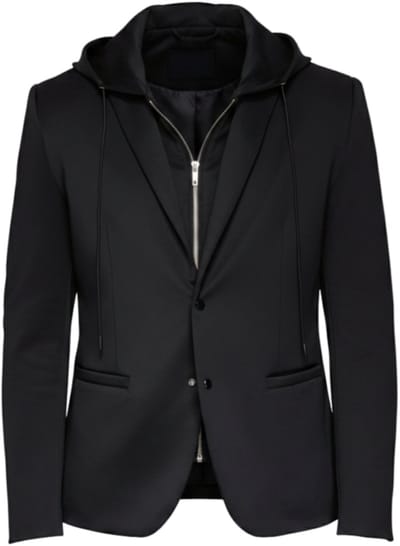OMBRE Blazer - Regular Fit - Lange Mouw - Drukknopen Zwart S