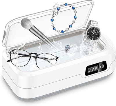 Ultrasoon Reiniger - 640 ml - 40 W/49000 Hz ultrasoon reiniger voor sieraden met 4 reinigingsstanden en aanraakbediening - voor ringen/brillen/sieraden en kunstgebitten