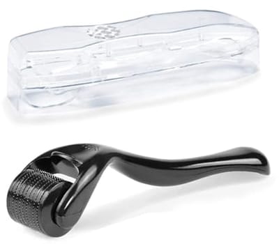 Derma roller 1.5mm baardroller - microneedling roller - stimuleert haargroei - voor een vollere baard - SnelShoppen