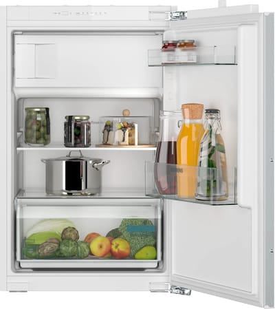 Siemens iQ100 KI22L2FE1 - Inbouw koelkast met vriesvak - 87.4 cm x 54.1 cm - Vlakscharnier - Led verlichting - superKoelen: snel koelen van verse producten