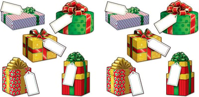 Mini Kerstcadeau Uitstekers - 4-5 Inch Kerstdecoratie Papier - Feestartikelen