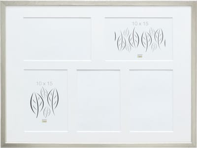 Deknudt Frames multifotolijst S41JD1 P5 - zilver - 5 foto's 10x15 cm