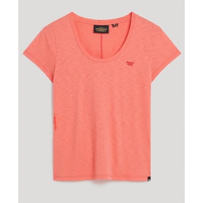 Superdry - Studios T-shirt met laag uitgesneden ronde hals - Dames - T-shirts