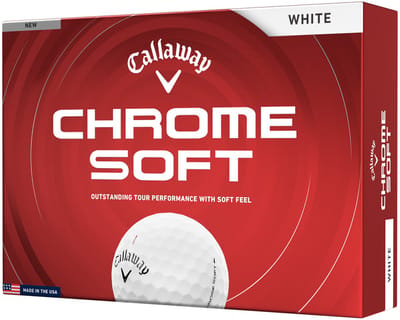 Callaway Chrome Soft Golfballen 2026 - Wit - 12 Stuks