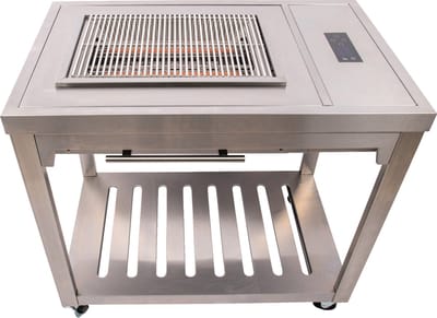 SUMM – CAVAS – Grijs – Staal – Infrarood – Barbecue – BBQ – Elektrische Grill – BBQ Grill - Stevig staal – Infrarood barbecue – Stijlvol