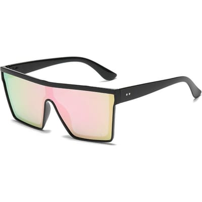 1PC Lunettes de Soleil Mode Surdimensionnées Protection UV400 Grande Monture Lunettes pour Femmes Hommes