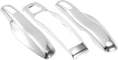 Dailygoody - Auto Afstandsbediening Sleutel Cover - Gegalvaniseerd - Zilveren Tone - Sleutelhanger - Kunststof - Geschikt voor Porsche Cayenne Panamer