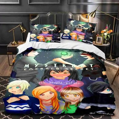 Aphmau Beddengoed Collecties Enkel Twin Volledig Queen King Size Spel Aphmau Bedhoes Kinderen Kinderslaapkamer Decor Gaming Dekbedovertrek Collecties Eu Single 135x200cm