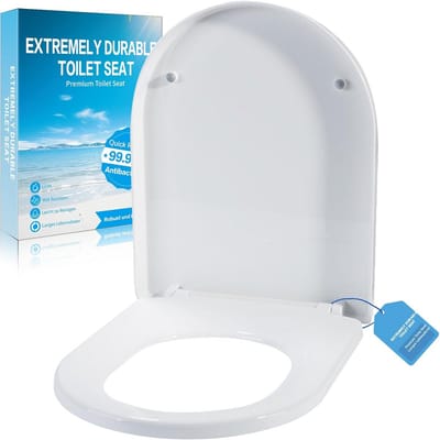 Toiletbril - WC-deksel - Badkamer Upgrade - D-vorm - 44 cm - Upgrade