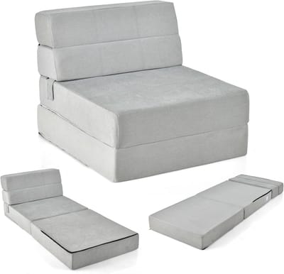 3-in-1 Inklapbare Slaapbank en Gastenmatras - Extra Dik Schuim