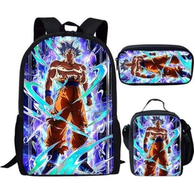 Ensemble de Sac à Dos Imprimé Dessin Animé Fortnite Sac d'Ordinateur Léger Sac d'École pour Homme et Femme Three-piece set