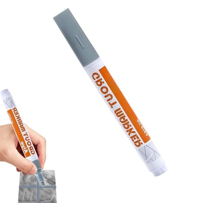 Voegenpen - Tegelmarker Voegmarker - Tegels Vernieuwen - Waterdichte Sneldrogende Formule - 14 cm - Grijs
